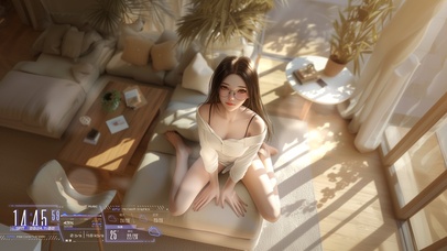 她的唇瓣轻启，似春天的花朵绽放