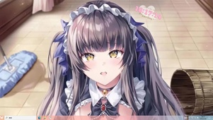二次元泪眼汪汪犯错误的女仆