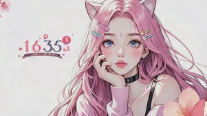 唯美猫耳朵美女