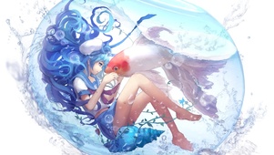 水中金鱼少女