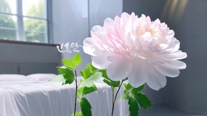 4k晶莹剔透芍药花