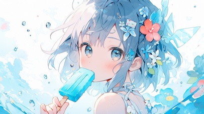 夏天的味道吃雪糕吗