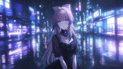 雪墨壁纸丨心海丨雨寂孤身丨