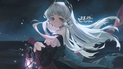 4k 治愈星空少女