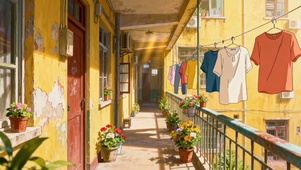 记忆中的楼道走廊