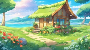 护眼手绘小屋