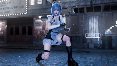 4K冷艳短发女仆