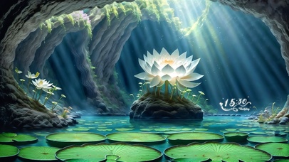 4k一朵荷花绽放