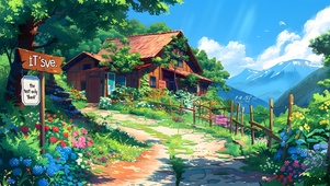 清新山林小屋