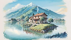 湖光山色小屋
