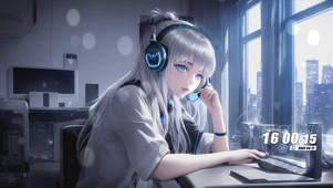 耳机女孩