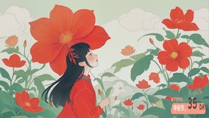 送你一朵小红花