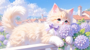 可爱小橘猫