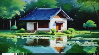 绿色护眼荷潭-桌面主题