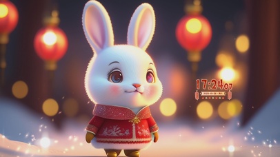 4K玉兔迎春