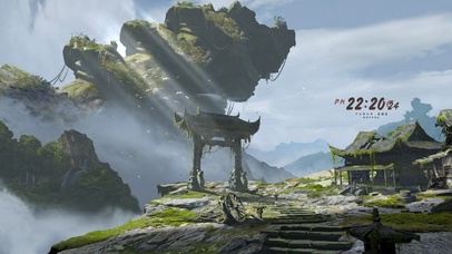 4K古风青铜断塔