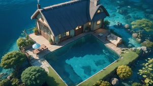 海景泳池小屋