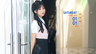 清纯双马尾美女【4K-高清】