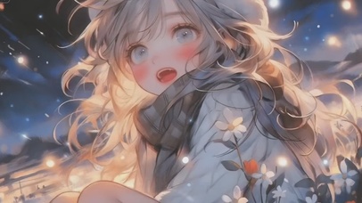 雪中少女（非主题）