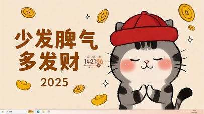 少发脾气多发财