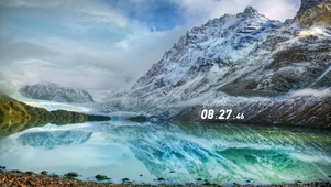 浪漫的雪山