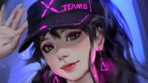 活泼街舞美女
