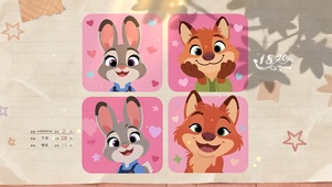 治愈卡通朱迪与尼克