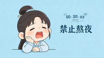 禁止熬夜