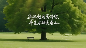 追风赶月莫停留，平芜尽处是春山