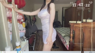 性感居家美女 紧身裙 大长腿