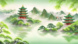 唯美国风绿森