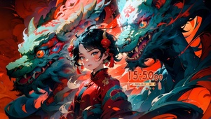 国风龙年少女