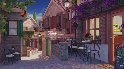 唯美治愈街角小巷咖啡屋