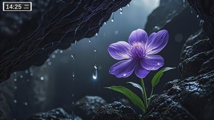 山洞里的花