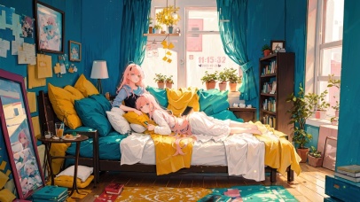 4K唯美动漫少女房间