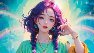 美女三 4K治愈壁纸