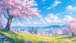 梦幻樱花林