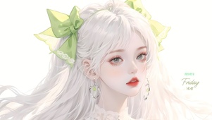 蝴蝶结清新女孩