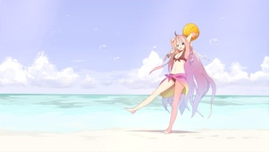 海滩少女