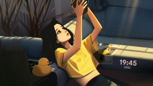 慵懒美少女