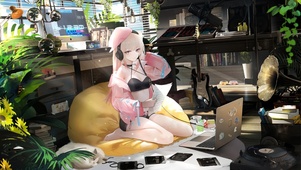 房间美少女