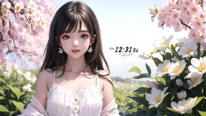 4k可爱甜美女孩