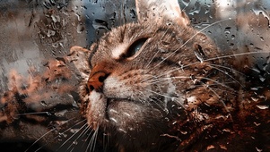 雨天猫咪