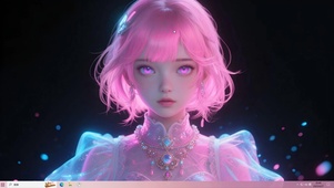 荧光粉少女