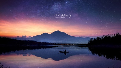 唯美治愈夜间星空