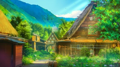 唯美治愈护眼房屋景色