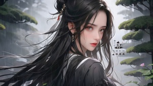 雨季古风女孩