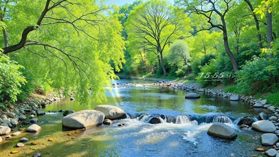 护眼溪流