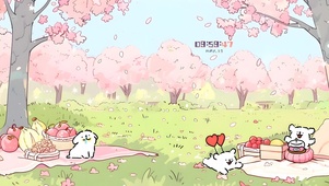 樱花夏日露营秀狗