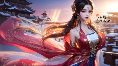 4k可爱古风女孩